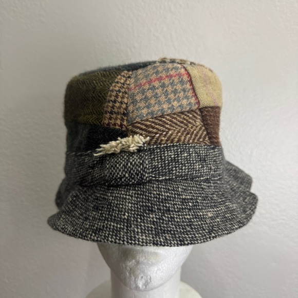Hanna Hats Donegal Vintage Tweed Patchwork Size Large